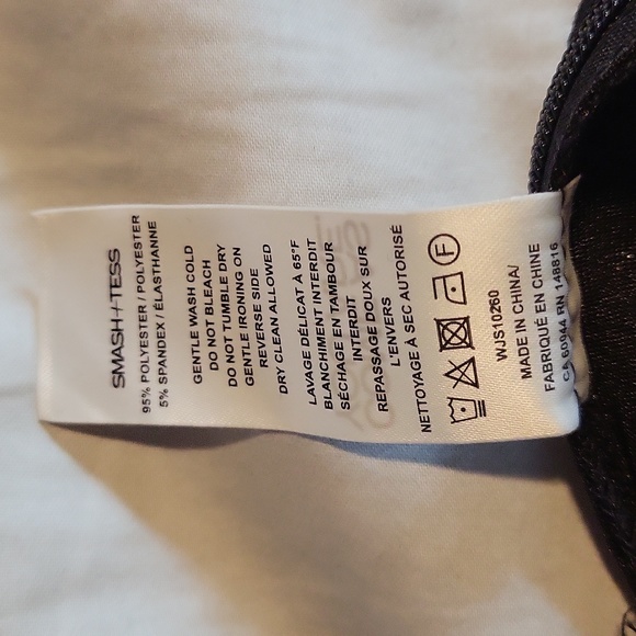 ****NWT*** size M Smash and Tess Double-Take Wide Leg Jumpsuit in Metallic Black - Picture 8 of 10